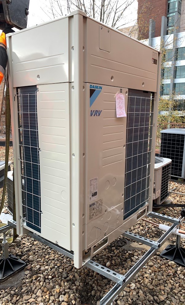 A multi-zone Daikin VRV outdoor condensing unit installed at a Northern Virginia property