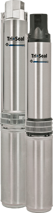 Two Franklin Electric Tri-Seal submersible well pumps, set on new wire and drop pipe when the old wire fails its test (Franklin Electric product photo)
